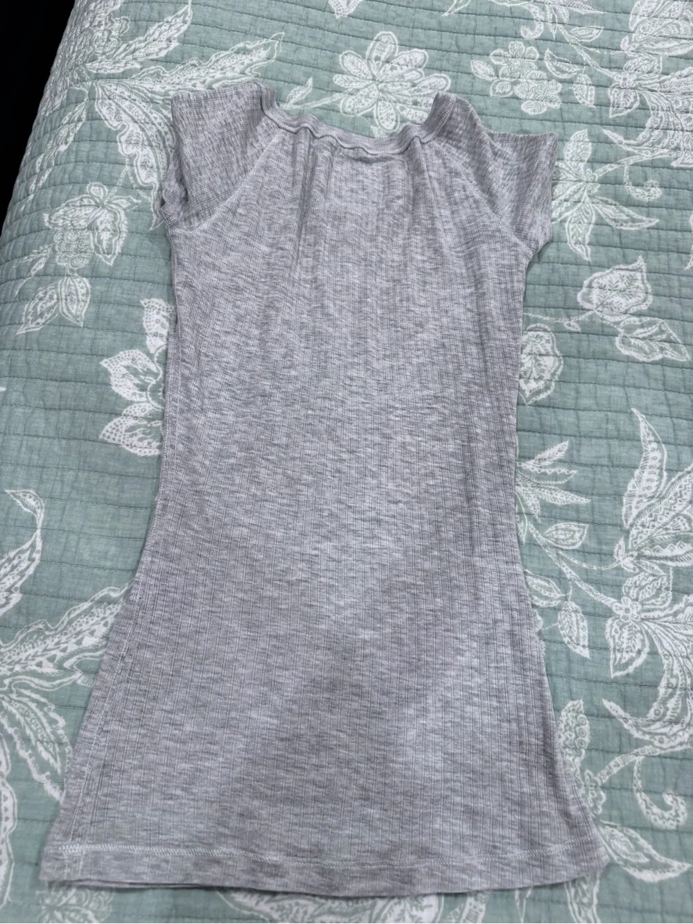 Hollister Light Grey Short Sleeve Henley Tee